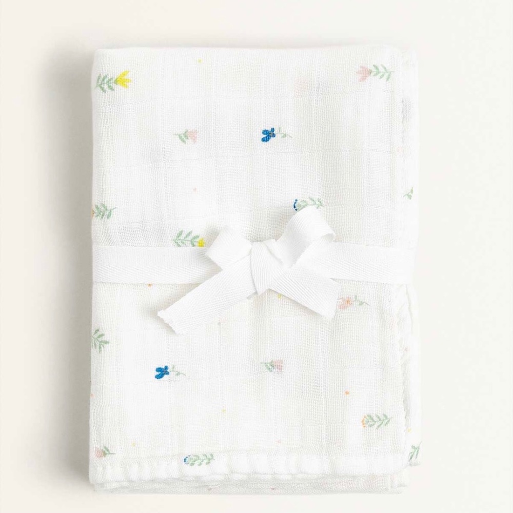 {ZARA} baby muslin blankets set NWT